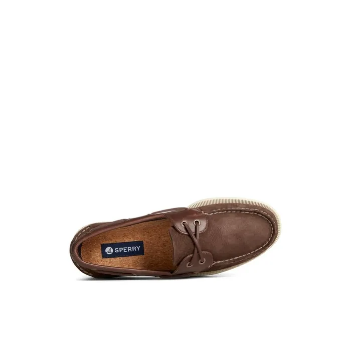 Sperry Authentic Original Nubuck Boat Shoe Brown Men Boat Shoes