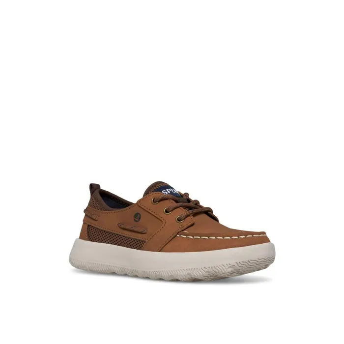 Sperry Bowfin Boat Shoe Medium Beige Kids Sneakers