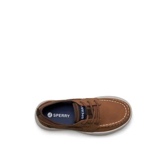 Sperry Bowfin Boat Shoe Medium Beige Kids Sneakers