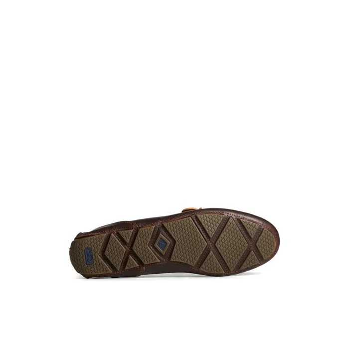 Sperry Davenport Pull Up Leather 1Eye Driver Brown Men Loafers and Oxfords