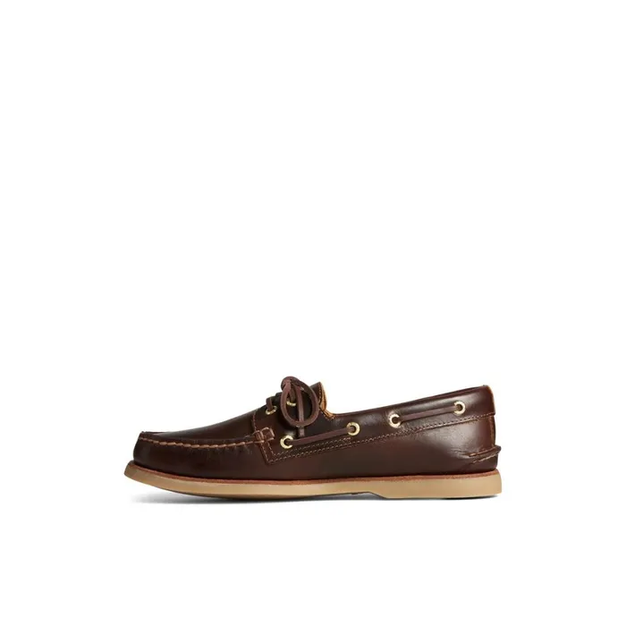 Sperry Gold Cup Authentic Original Orleans Leather Boat Shoe Brown Men Boat Shoes
