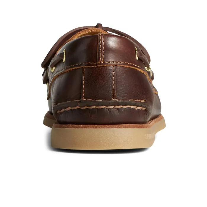 Sperry Gold Cup Authentic Original Orleans Leather Boat Shoe Brown Men Boat Shoes
