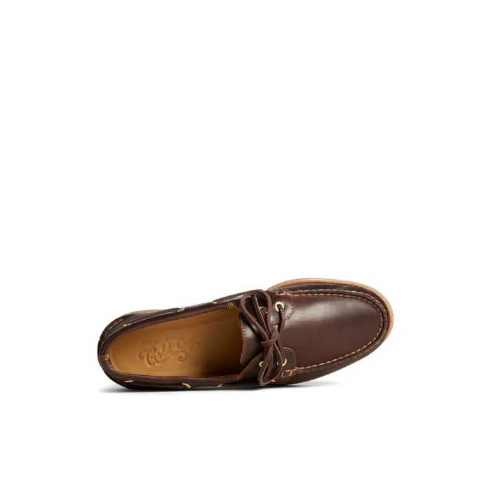 Sperry Gold Cup Authentic Original Orleans Leather Boat Shoe Brown Men Boat Shoes