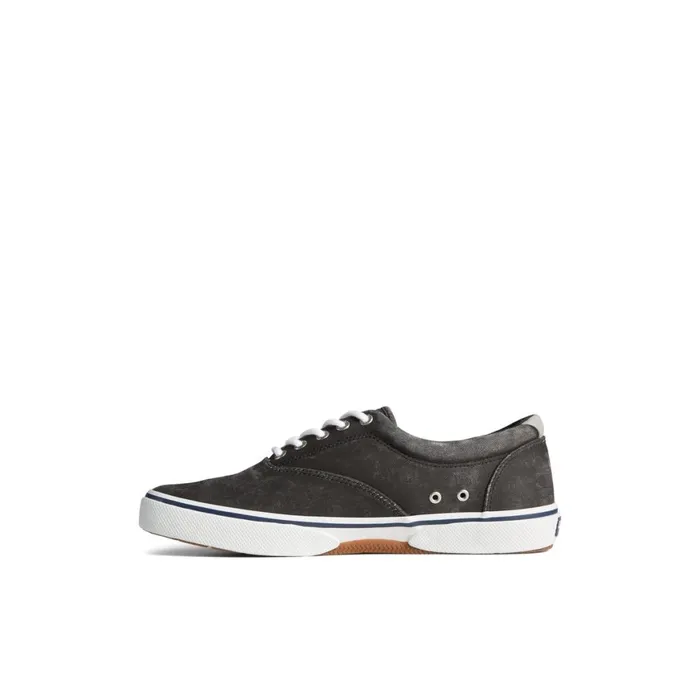Sperry Halyard CVO Salt Washed Sneaker Black Men Sneakers