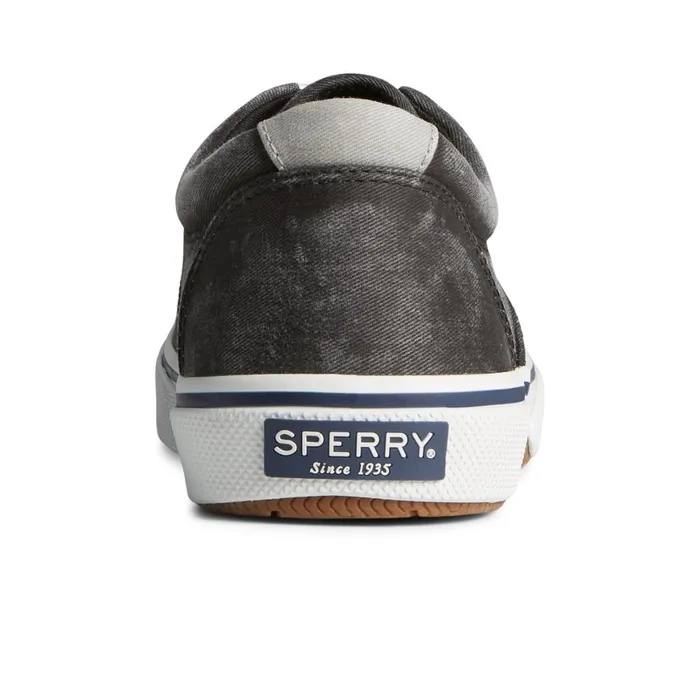 Sperry Halyard CVO Salt Washed Sneaker Black Men Sneakers