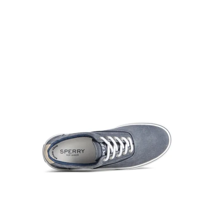 Sperry Halyard CVO Salt Washed Sneaker Navy Men Shoes