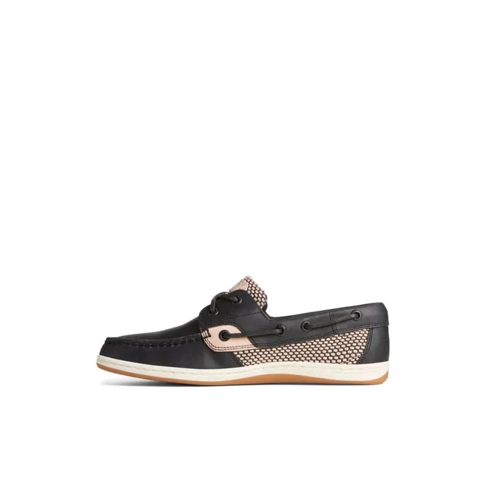 Sperry Koifish TwoTone Boat Shoe Black Women Flats