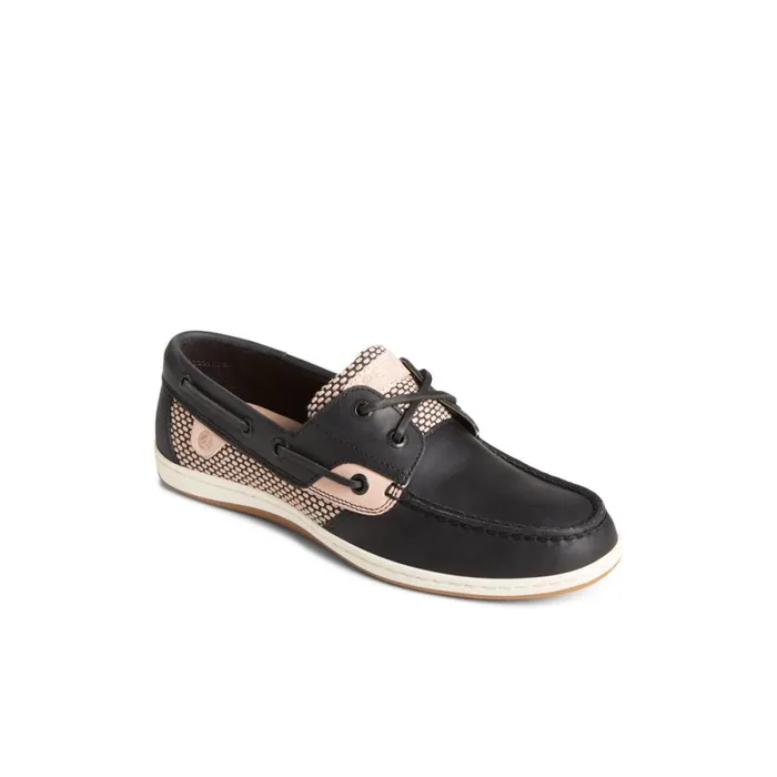 Sperry Koifish TwoTone Boat Shoe Black Women Flats