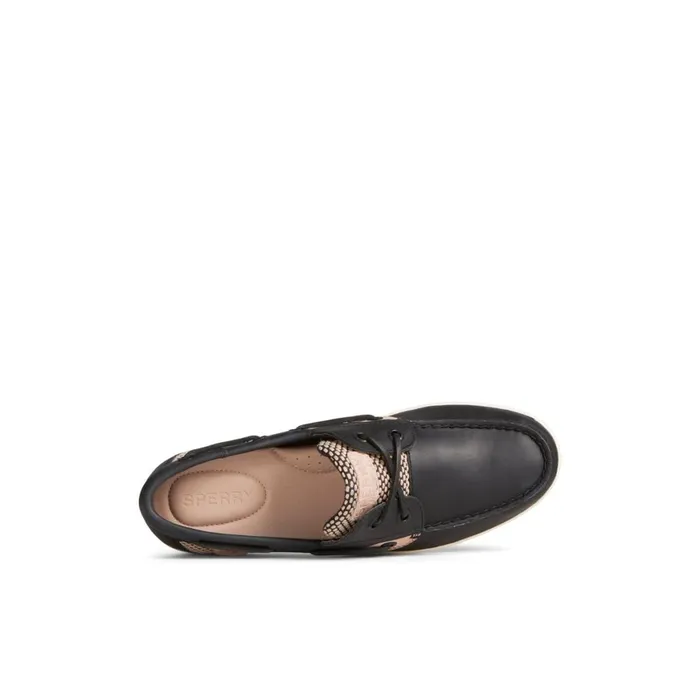 Sperry Koifish TwoTone Boat Shoe Black Women Flats