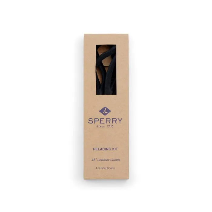 Sperry Lace Kit With Needle Black Men Shoe Care and Laces