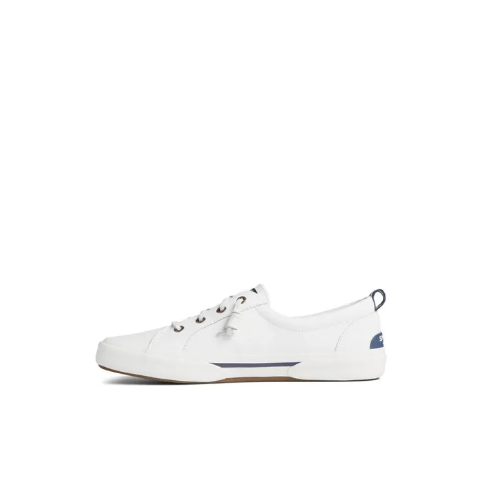 Sperry Pier Wave LTT Leather Sneaker White Women Sneakers