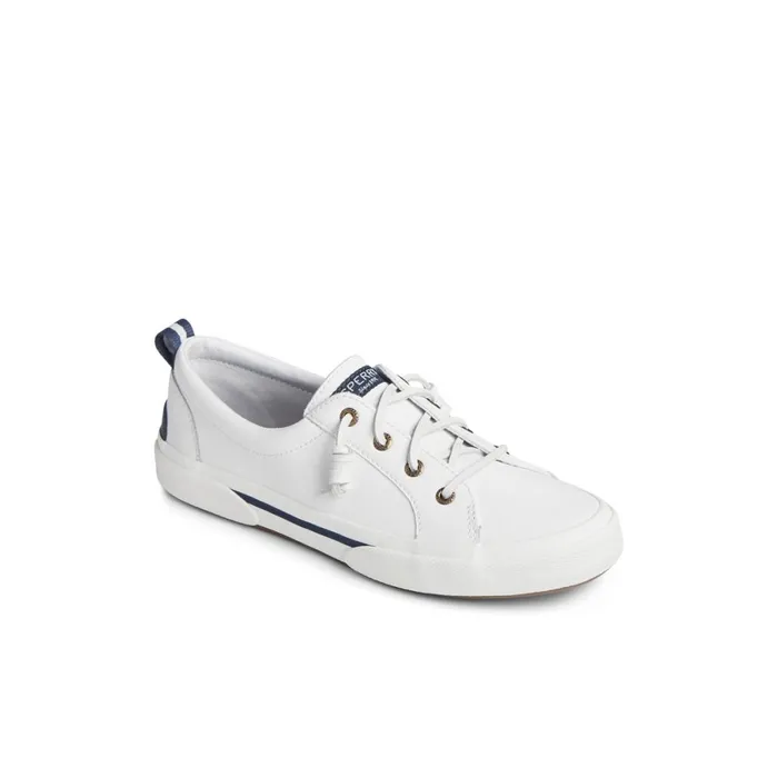 Sperry Pier Wave LTT Leather Sneaker White Women Sneakers
