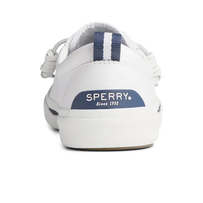 Sperry Pier Wave LTT Leather Sneaker White Women Sneakers