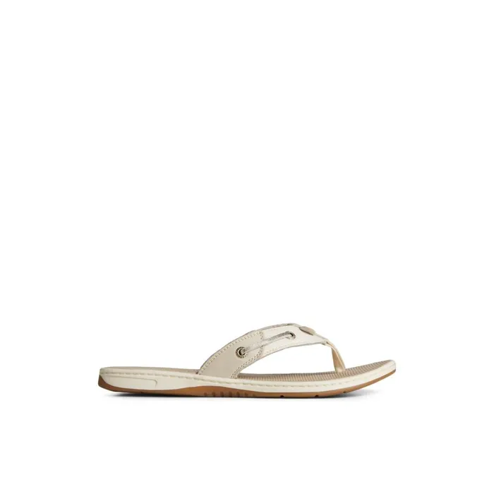 Sperry Seafish Metallic Flip Flop Grey Women Sandals