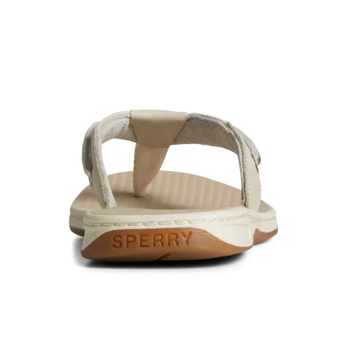 Sperry Seafish Metallic Flip Flop Grey Women Sandals