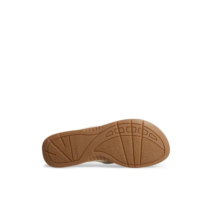 Sperry Seafish Metallic Flip Flop Grey Women Sandals