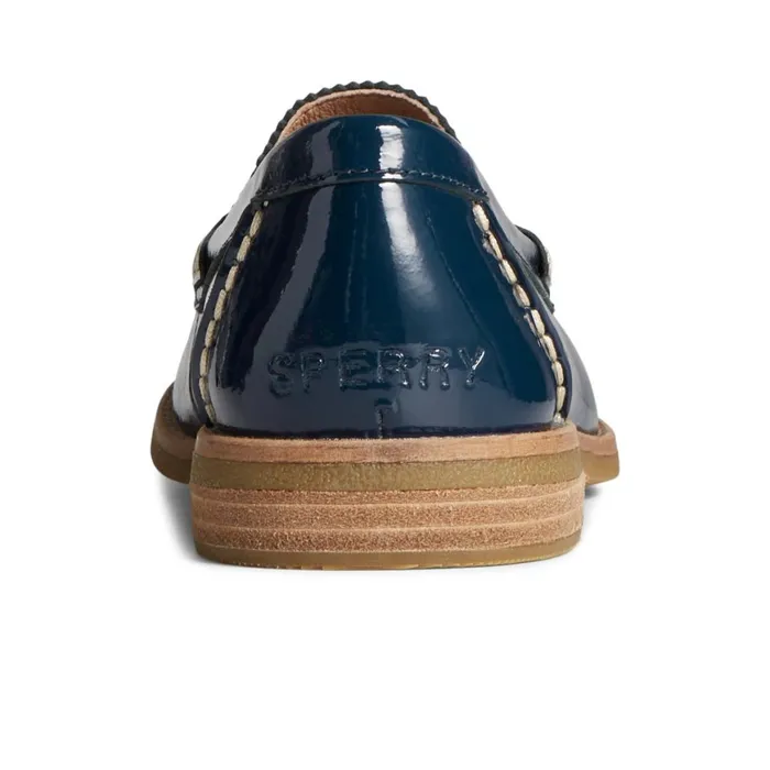 Sperry Seaport Penny Leather Loafer Navy Women Oxfords and Loafers
