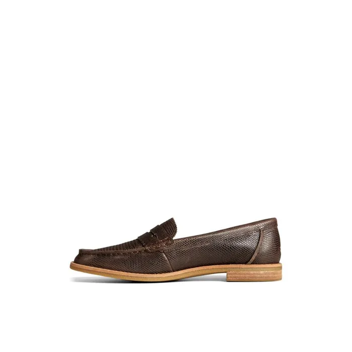 Sperry Seaport Penny Loafer Brown Women Oxfords and Loafers