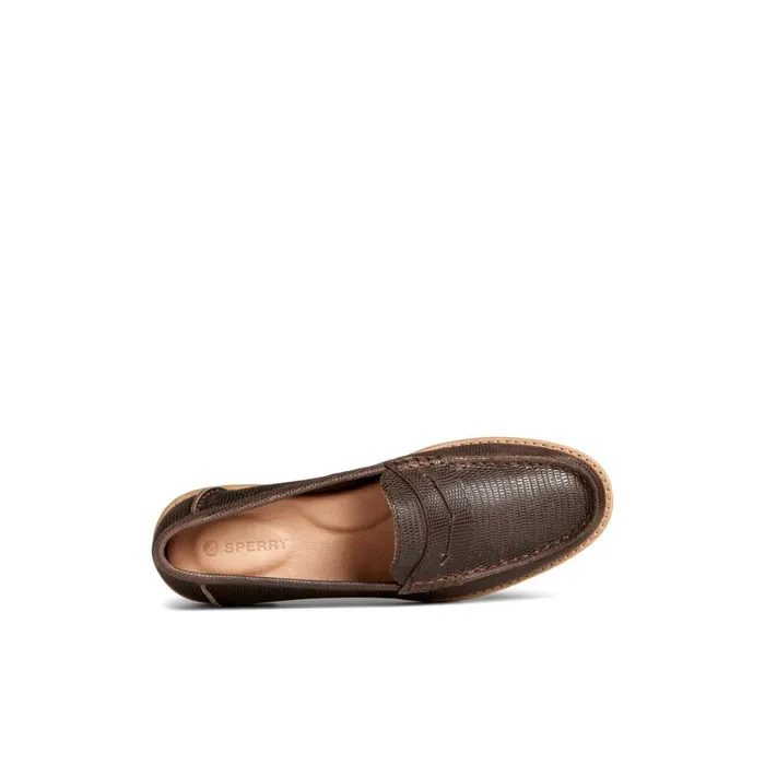 Sperry Seaport Penny Loafer Brown Women Oxfords and Loafers
