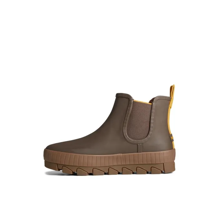 Sperry Torrent Chelsea Waterproof Rain Boot Brown Women Boots