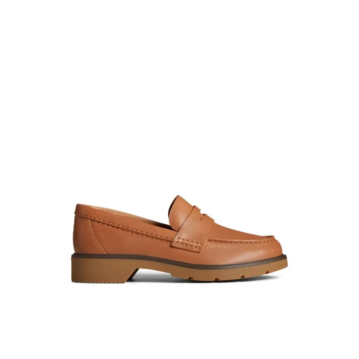 Sperry Wells Loafer Medium Beige Women Oxfords and Loafers