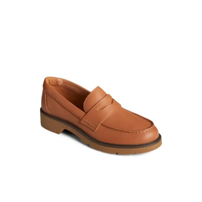 Sperry Wells Loafer Medium Beige Women Oxfords and Loafers