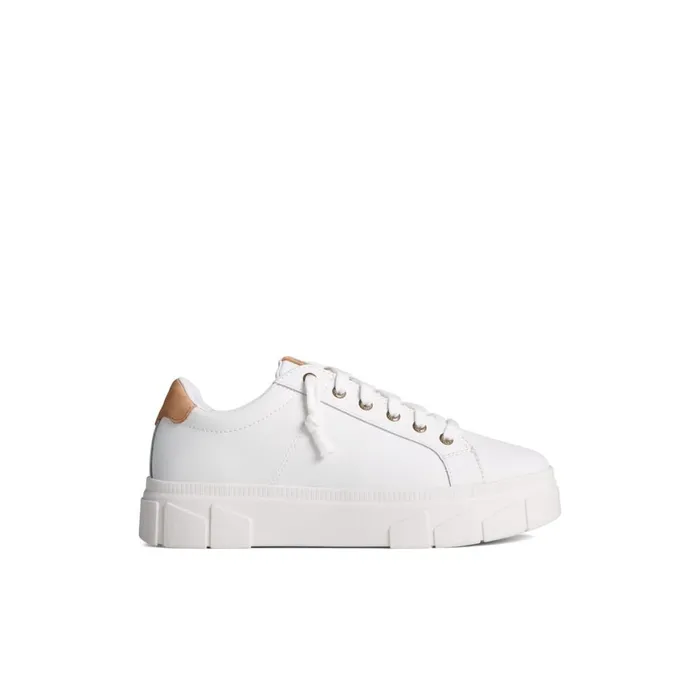 Sperry Winslow Leather Sneaker White Women Sneakers