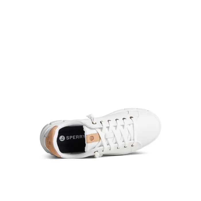 Sperry Winslow Leather Sneaker White Women Sneakers