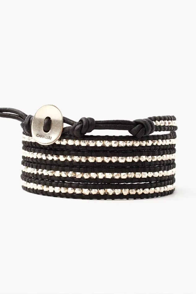 Sterling Silver Wrap Bracelet Black Women Chan Luu Bracelets