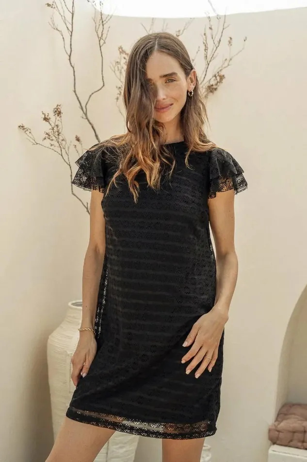 Stormi Mini Dress In Black Black Women Bohme Dresses