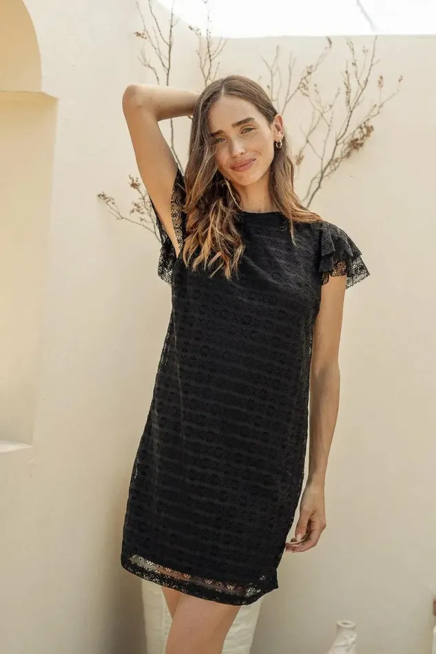 Stormi Mini Dress In Black Black Women Bohme Dresses