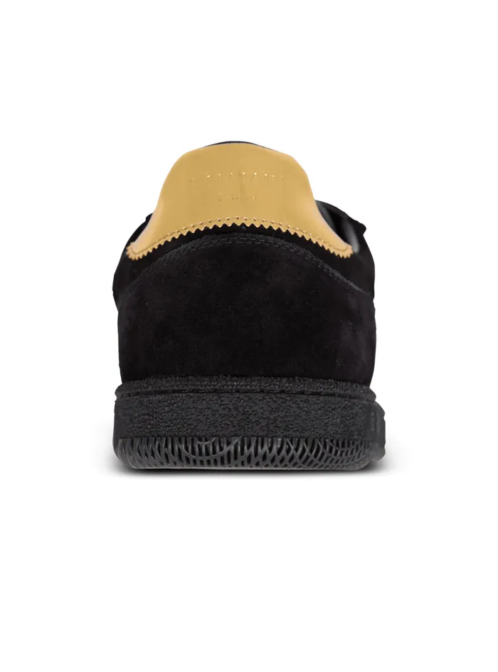 Suede Swan Sneakers Black Women Balmain Sneakers