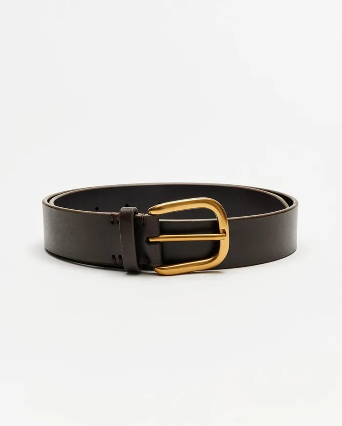 Suiting Men Billy Reid Distressed Leather Belt Cinnamon