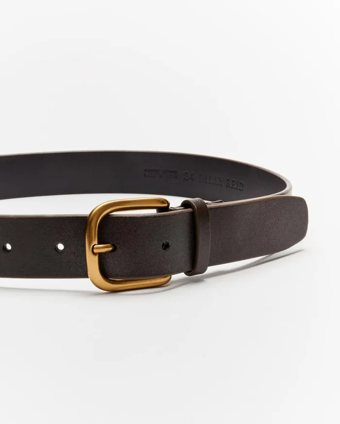 Suiting Men Billy Reid Distressed Leather Belt Cinnamon