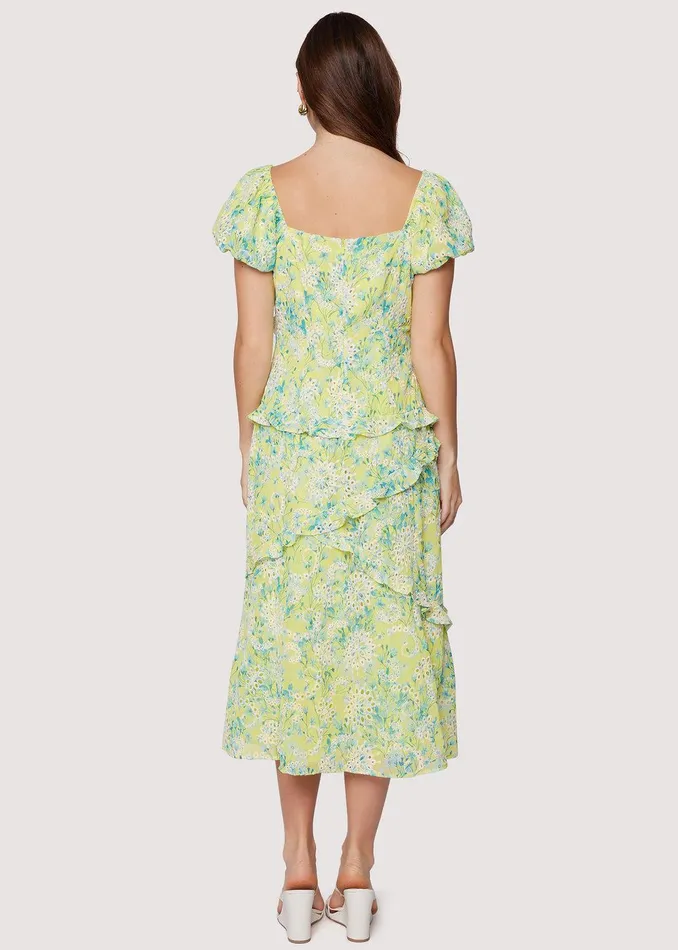 Sunbloom Midi Dress Yellowmulti Women Lost Wander Dresses