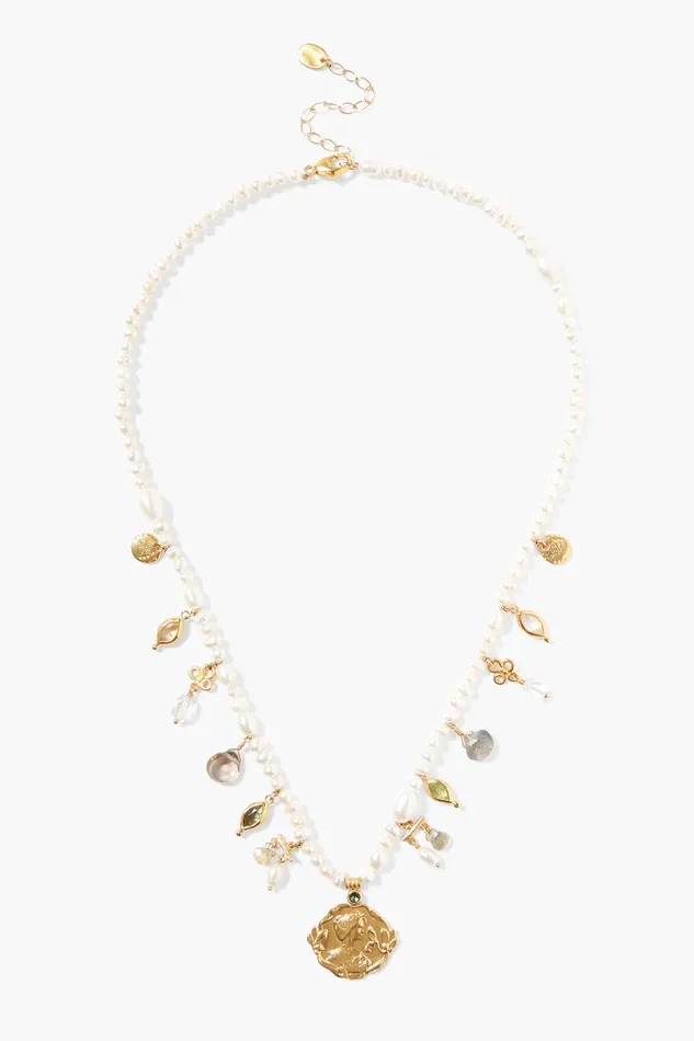 Suri Charm Necklace White Pearl Mix Women Chan Luu Necklaces
