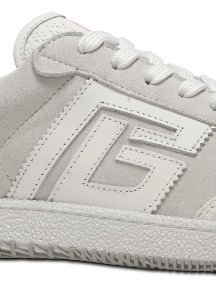 Swan Sneakers In Calfskin And Suede White Women Balmain Sneakers