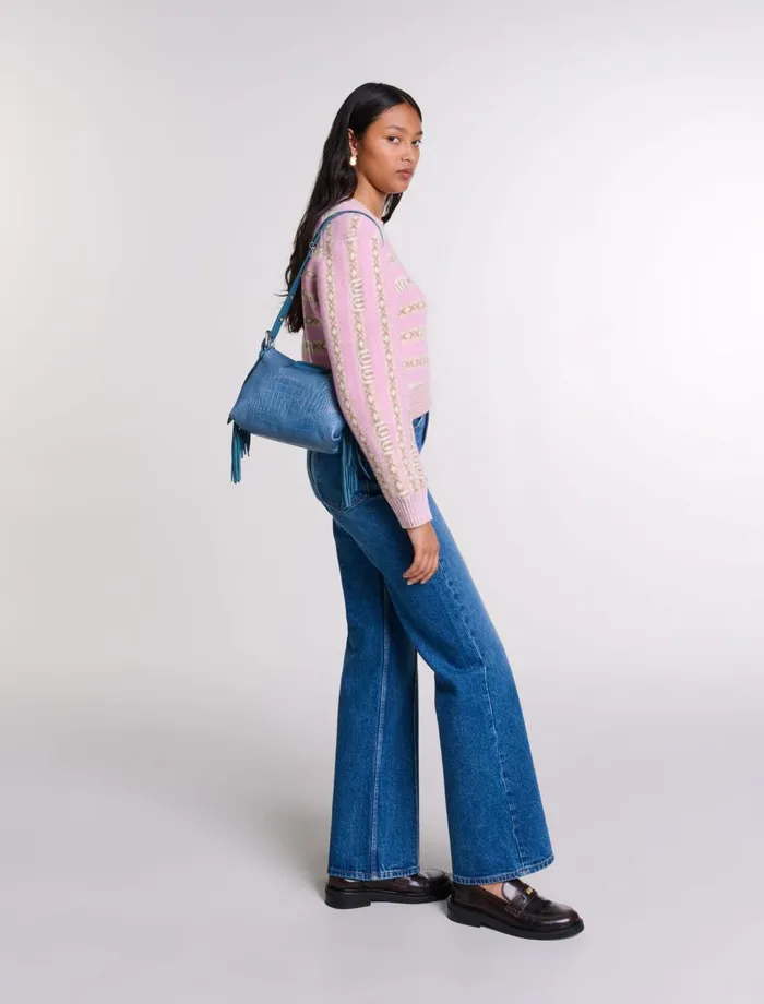 Sweaters and Cardigans Women Maje Jacquard Jumper Multicoloured