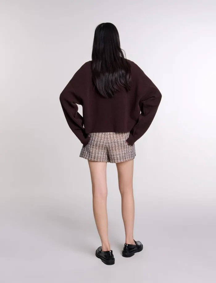 Sweaters and Cardigans Women Maje VNeck Jumper Brown