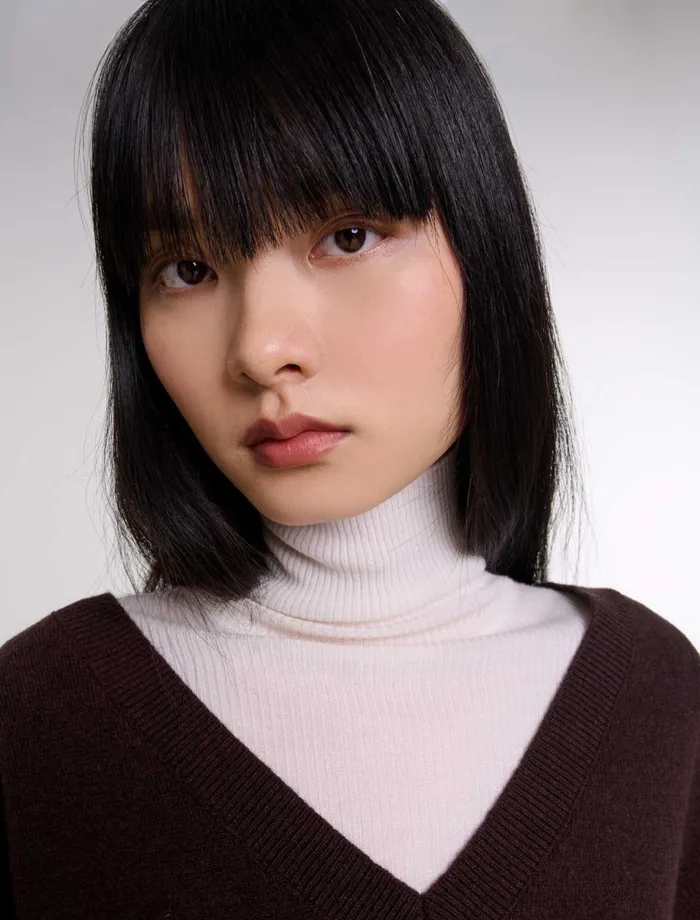 Sweaters and Cardigans Women Maje VNeck Jumper Brown