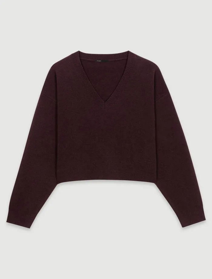 Sweaters and Cardigans Women Maje VNeck Jumper Brown