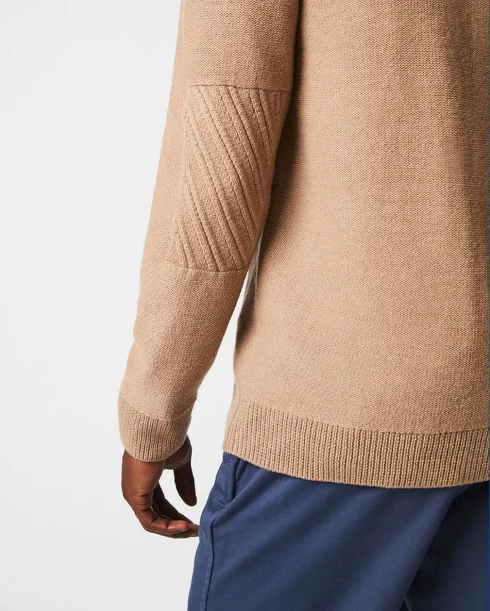 Sweaters and Sweatshirts Men Billy Reid Collegiate Cardigan Camel Heather