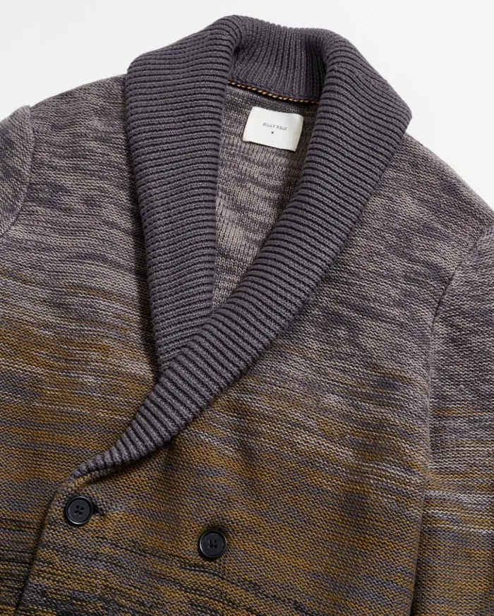 Sweaters and Sweatshirts Men Billy Reid Gradient Stripe Cardigan Olivecharcoal
