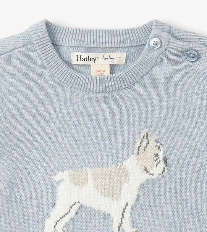 Sweaters Baby and Toddler Hatley Baby Boys Little Bulldog Sweater Romper