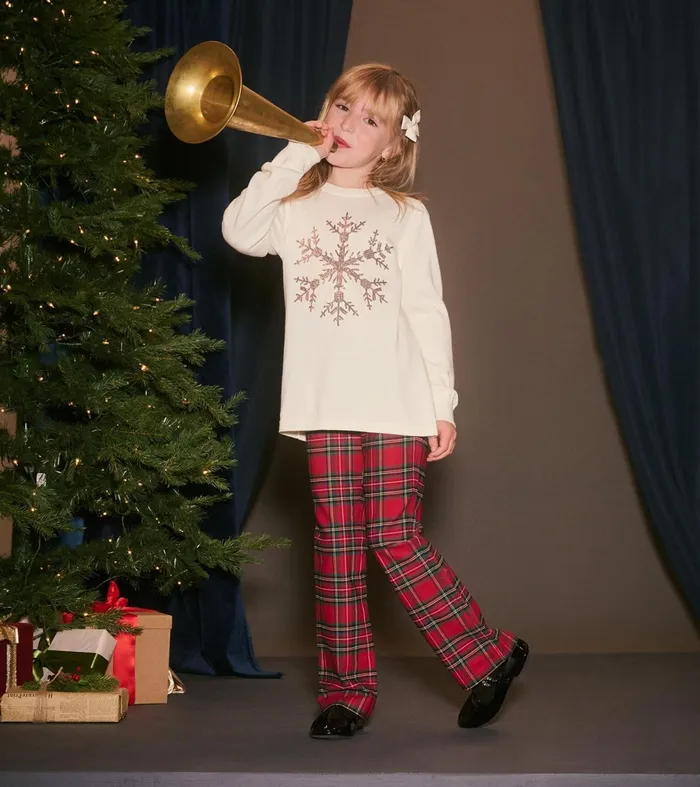 Sweaters Girls Hatley Girls Snowflake Pullover Sweater