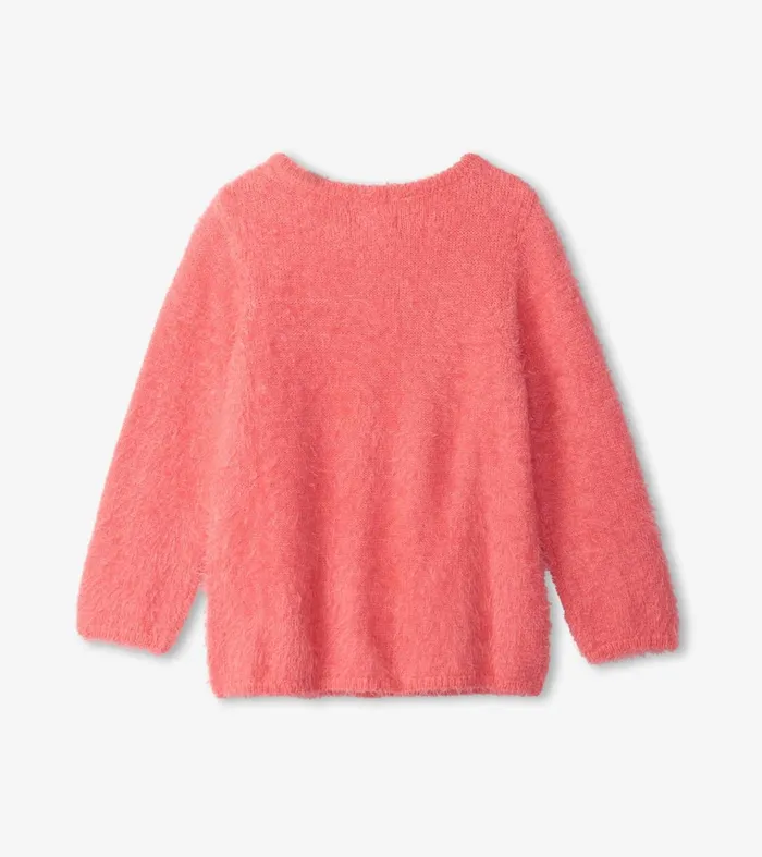 Sweaters Girls Hatley Magical Rainbow Shimmer Fuzzy Sweater