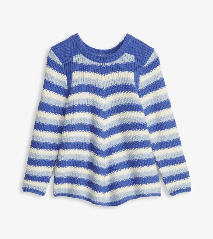 Sweaters Women Hatley Chevron Swing Sweater 8211 Navy Blue