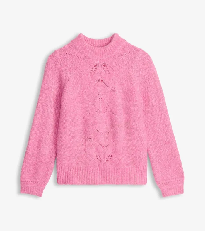 Sweaters Women Hatley Petal Cable Sweater 8211 Raspberry Pink