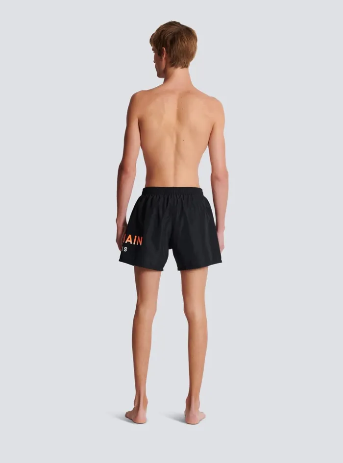 Swim Shorts Black Men Balmain Swimwear
