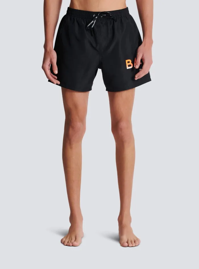 Swim Shorts Black Men Balmain Swimwear